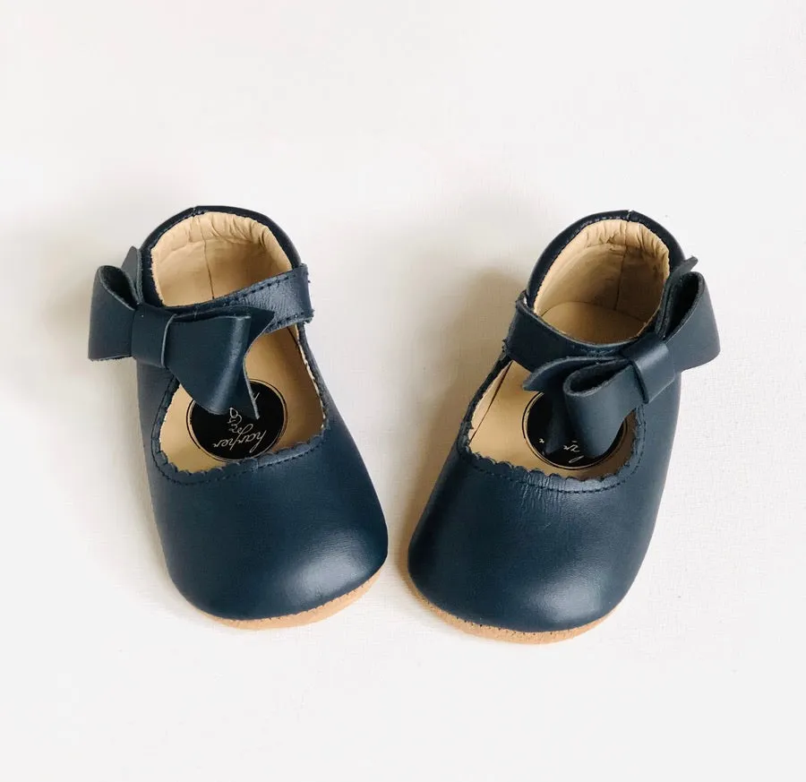 Sweet Mary Janes - Amrin Blue - Soft Soles