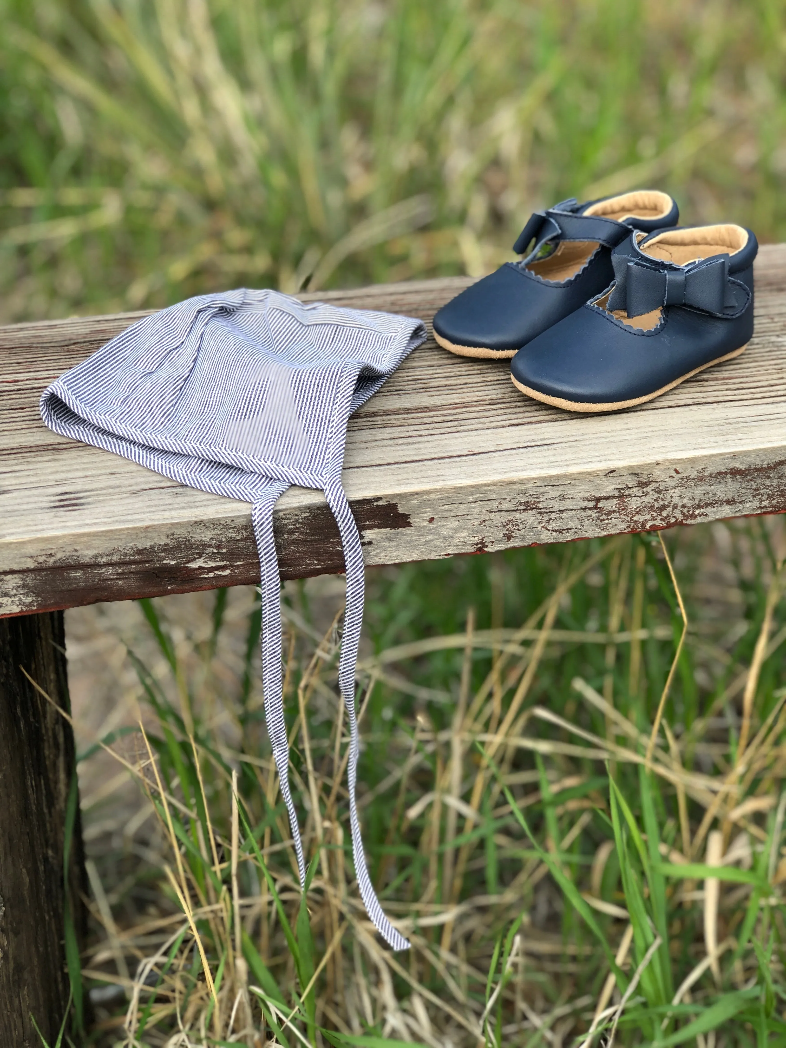 Sweet Mary Janes - Amrin Blue - Soft Soles