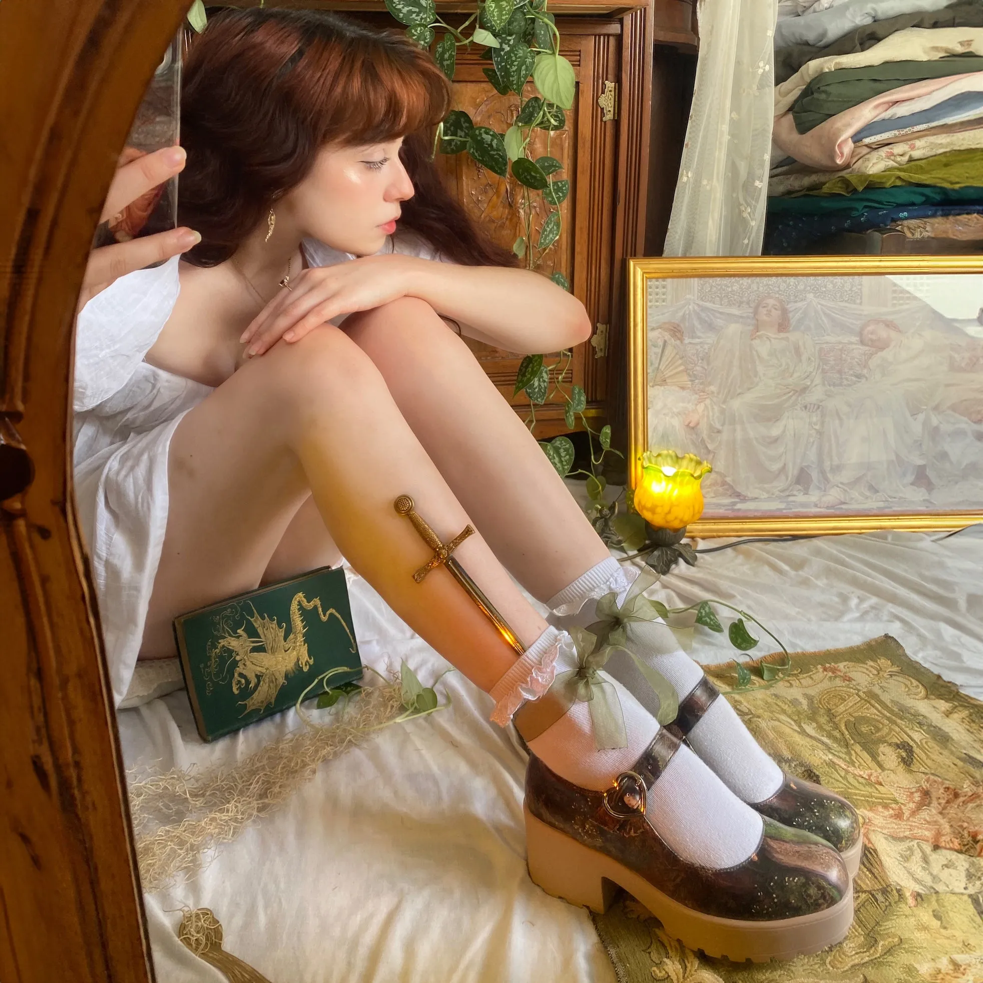Tira Painting Mary Janes ' Ophelia Edition'