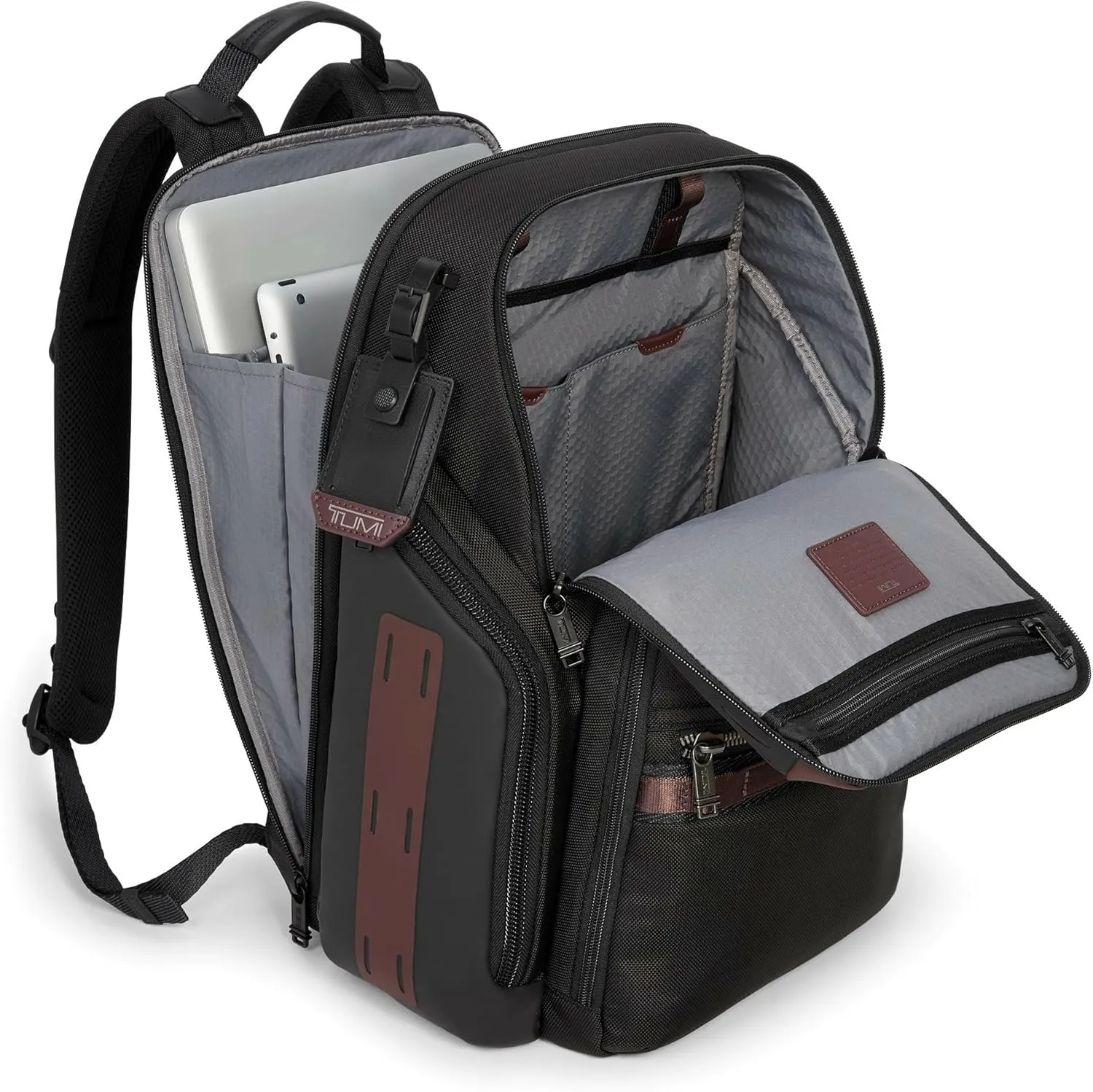 Tumi Men's Search Backpack, Oxblood, One Size