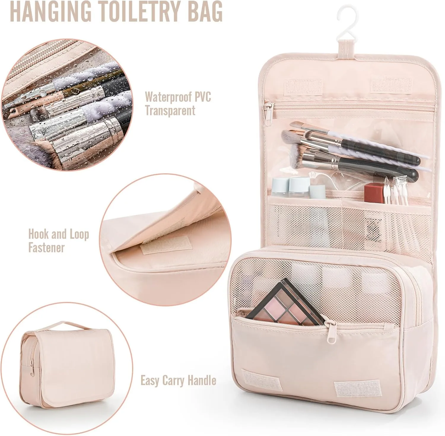 Veken 8 Set Packing Cubes for Travel, Beach Vacation Essentials Accessories for Cruise Ship, Suitcase Organizer Bags for Luggage with Hanging Toiletry & Shoe Bag, Birthday Gifts for Women Mom Her