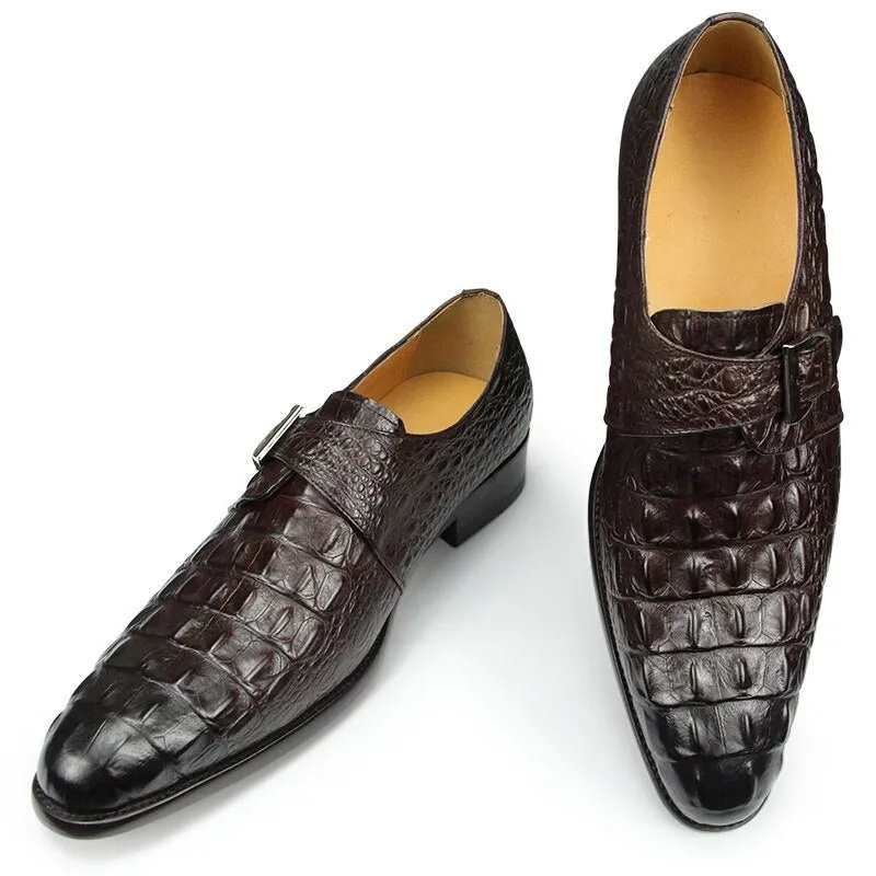 Veltique Easy Monk Strap Shoes