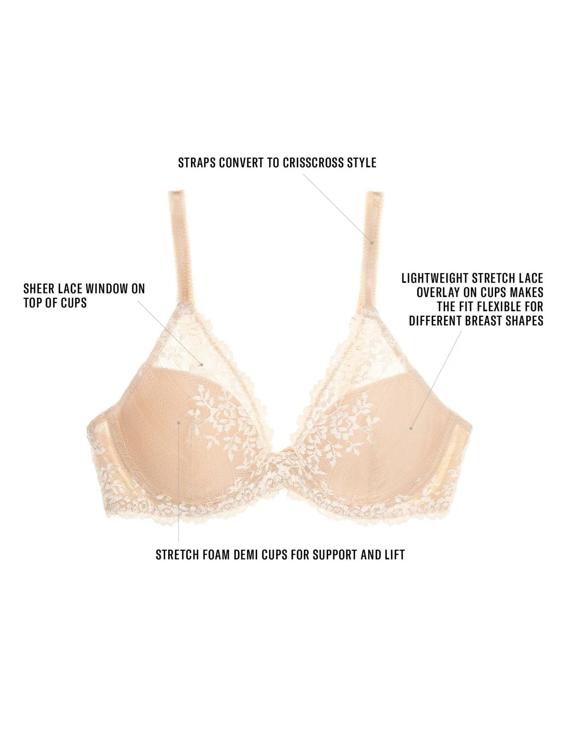 Wacoal Embrace Lace Plunge Bra 853291
