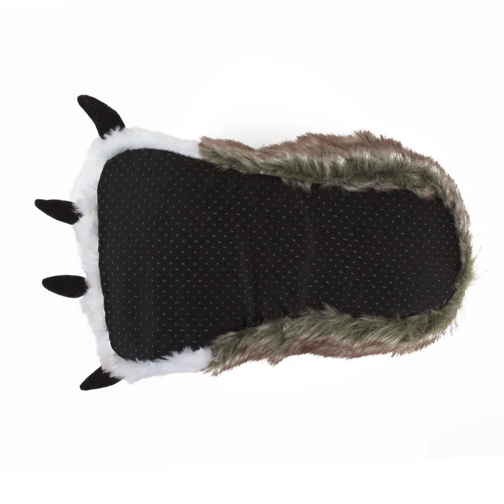 Wolf Design Novelty Slippers JulesRoche Plush Over-the-Ankle